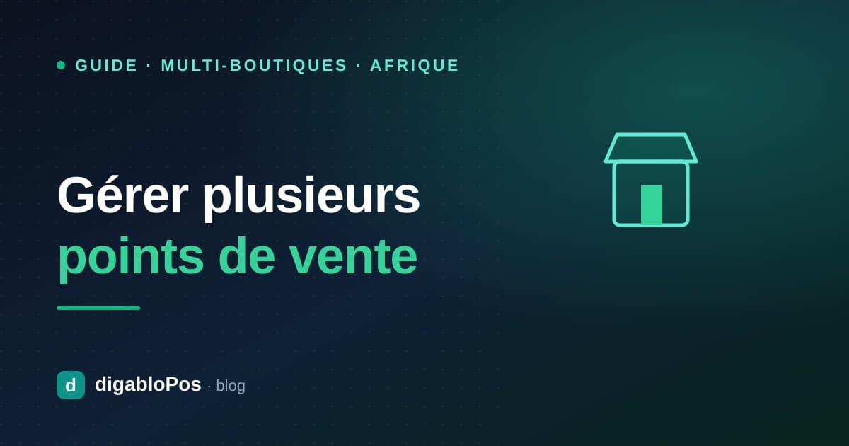 Illustration : gérer plusieurs points de vente avec une seule caisse