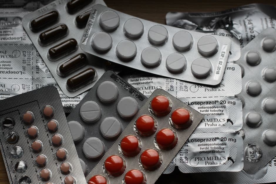 Medicines in blister packs ready to be dispensed in a pharmacy
