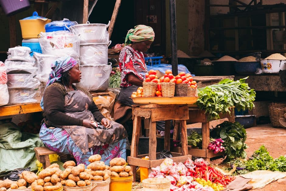 Muuzaji wa mboga sokoni Afrika Mashariki