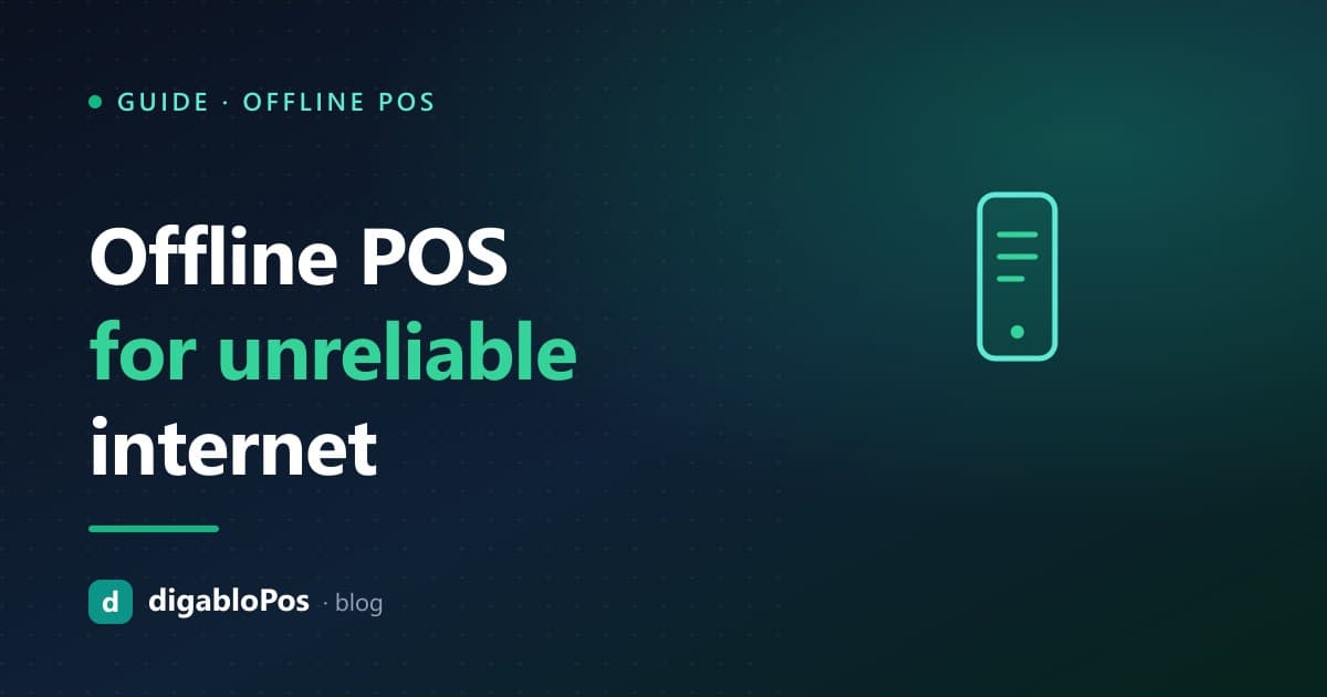 Illustration: offline POS for unreliable internet