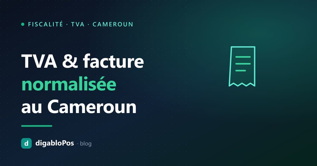 Illustration : TVA et facture normalisée au Cameroun